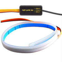 Yobis LED Auto Tagfahrlicht 30CM 45CM 60CM Wasserdichter Autos chein werfer DRL Ambient 12V Blinker Gelbes Bremslicht