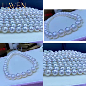 <span class=keywords><strong>Collier</strong></span> <span class=keywords><strong>de</strong></span> perles rondes d'eau douce naturelles 5A, 6-7 mm, blanc, rose, violet, avec fermoir en argent sterling 925, bijoux classiques, cadeau pour femmes - Product Image 3