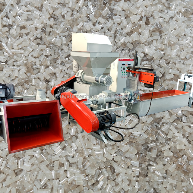 Recycled PP PE Plastic Pelletizing Recycling Ldpe Hdpe Film Hard Plastic Granulators Pellet Making Machine