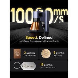 Grabador Láser LaserPecker de 20W con Diodo de Fibra, Doble Cabezal, para Metal, Madera, Joyería, Grado 3D, Escala de Grises, de Sobremesa, Compatible con SVG - Product Image 3
