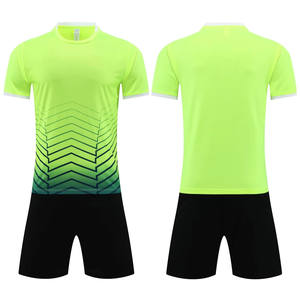 Herren Erwachsenen Fußballtrikot Team-Uniform-Sets Kurzarm Stehkragen Einfarbig 100% Polyester Wärmeübertragungsdruck - Product Image 4