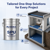 Membrane Liquide Super Élastique SPU, Revêtement Imperméabilisant Monocomposant en Polyuréthane pour Toitures en Béton, Entrepôts et Parcs