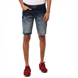 Nouveaux shorts en jean décontractés pour hommes, mode été, tissés, taille mi-haute, 100% coton, séchage rapide, écologiques - Product Image 2