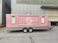 Etodevice Foodtruck mobile 19 pieds en promotion avec auvent, kiosque de présentation alimentaire, remorque à café/chariot de restauration rapide à vendre aux États-Unis