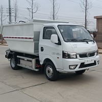 Compacteur de déchets électrique Yiwei 4,5T 4x2 à chargement arrière avec système hydraulique motorisé et déchargement automatique pour l'assainissement urbain
