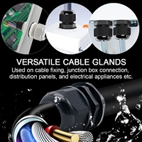FSCAT PG7 3 ~ 6.5mm presse-étoupe étanche connecteur de câble réglable connecteur en Nylon noir avec joint