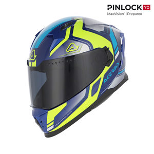 Casco Integrale Bitter X-Way Graphic Giallo Serie Sport Touring Pronto per Pinlock - Product Image 1