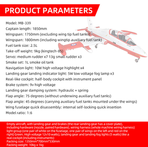 MB339 Radiocommande à essence comme un véritable modèle d'<span class=keywords><strong>avion</strong></span> à réaction envergure 1750MM avec lumière - Product Image 6