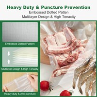 28*500cm Offre Spéciale sans BPA sac de scellage en plastique sous vide pochette d'emballage alimentaire PA PE sacs sous vide rouleau alimentaire sous vide