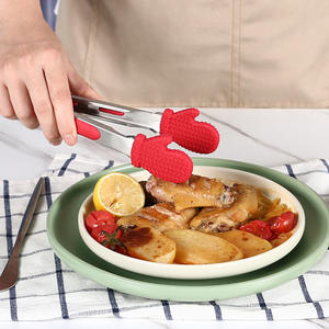 <strong>Kitchen</strong> Accessories Home and <strong>Kitchen</strong> <strong>Gadgets</strong> Christmas Food Tongs <strong>Kitchen</strong> Tongs Stainless Steel Food Clip With Silicone Tips - Product Image 2