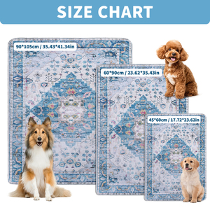 Lot de 2 tapis d'apprentissage réutilisables <span class=keywords><strong>et</strong></span> lavables pour <span class=keywords><strong>chiens</strong></span>, absorbants, antidérapants <span class=keywords><strong>et</strong></span> imperméables, pour <span class=keywords><strong>chiots</strong></span> <span class=keywords><strong>et</strong></span> <span class=keywords><strong>chiens</strong></span>, pour l'entraînement à la propreté <span class=keywords><strong>et</strong></span> la mise bas - Product Image 3