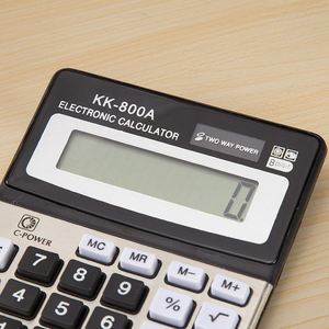 เครื่องคิดเลขตั้งโต๊ะ 12 หลัก พร้อมจอ LCD ขนาดใหญ่ ปุ่มกดไว ใช้พลังงานแสงอาทิตย์และแบตเตอรี่แบบคู่ สำหรับสำนักงาน บ้าน และโรงเรียน - Product Image 4
