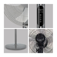 Ventilateur sur pied électrique réglable en hauteur par le fabricant, 16 pouces, avec télécommande