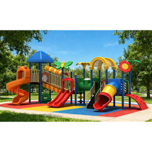 Tobogán <span class=keywords><strong>de</strong></span> Plástico Comercial para Exteriores, Equipo <span class=keywords><strong>de</strong></span> Juegos para Niños, Certificado <span class=keywords><strong>de</strong></span> Seguridad, Educativo, para Jardín, <span class=keywords><strong>de</strong></span> Alta Capacidad, para Parques - Product Image 4