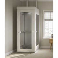 Ascenseur résidentiel pour usage domestique, ascenseur pour villa, cabine en verre, ascenseur hydraulique pour maison