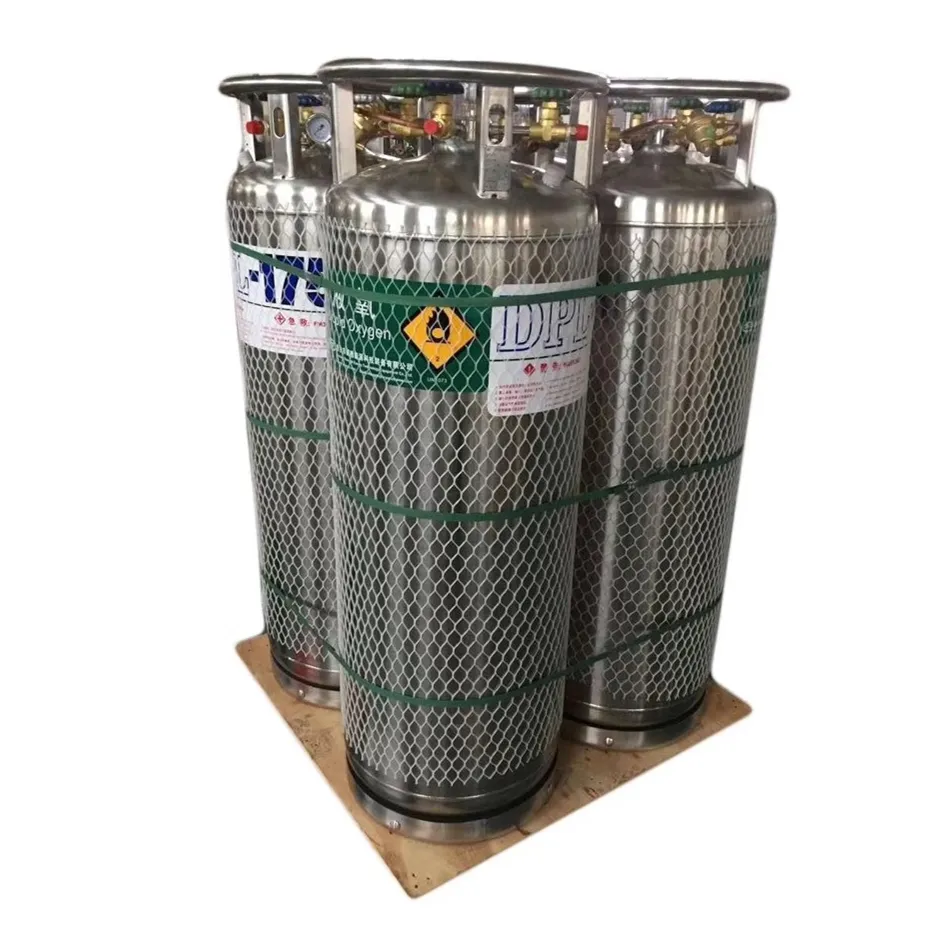 210l 1.4mpa Vertical Cryogenic Dewar Cylinder Liquid Oxygen Dewar Tank For Metal Cutting