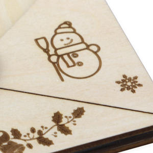 Portafoglio Natalizio Porta Voucher e Contanti, Busta Regalo Ecologica in <span class=keywords><strong>Legno</strong></span> <span class=keywords><strong>da</strong></span> Appendere, Decorazione per <span class=keywords><strong>Albero</strong></span> <span class=keywords><strong>di</strong></span> Natale - Product Image 4