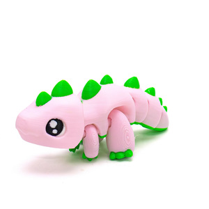 Dinosaurio Rosa Impreso en 3D, un Juguete Creativo y Antiestrés con Articulaciones Móviles - Product Image 5