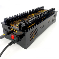 JYWD Android Phone Transfer Hub Docking Station Cooling Bracket USB Pengisian Sinkron Multi Port Hitam