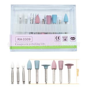 Kit de pulido compuesto VIMEL RA0309 con cabezales de silicona para odontología, decoración de uñas y pulido de jade - Product Image 2