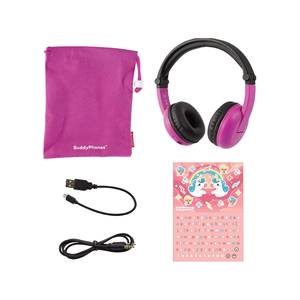 Casque DJ BuddyPhones, casque sans fil Bluetooth pour enfants, casque stéréo à longue autonomie pour jeux et études - Product Image 6