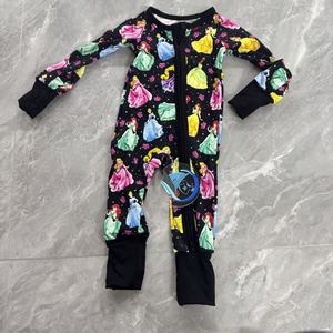 Hızlı Kargo RTS Bambu Pijama Gizem Kutusu Çocuklar İçin Tek Parça Katlanabilir Tulum Uzun Kollu Sevimli Baskılı Yenidoğan Uyku Tulumu - Product Image 4