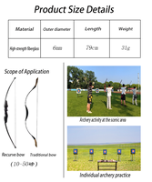 Flèches de chasse de haute qualité à pointe en acier de 6 mm, à plumes intégrées, en fibre de verre, adaptées aux arcs classiques et composites de 10 à 50 lb