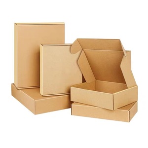 Biểu Tượng Tùy Chỉnh In Phẳng Gói Màu Đen Màu Hồng Bao Bì Carton Sóng Chết Cắt Gấp Kraft Bưu Phẩm Vận Chuyển Quần Áo Gửi Thư Hộp