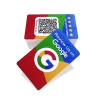 Carte NFC programmable et inscriptible 13,56 MHz avec code QR, carte intelligente pour avis clients pour les entreprises et les magasins