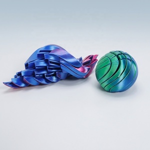 3D Printed Slime Dragon <b>Egg</b> Twisty Fidget Toy, Transformable Push-Pull Stress Relief Desktop <b>Decor</b> for Kids & Adults - Product Image 4