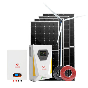 Système de production d'énergie éolienne 10 kW, hybride solaire-éolien pour usage domestique hors réseau, origine Gansu - Product Image 1
