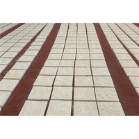 UnionStone Carreaux muraux en pierre calcaire beige naturelle fendue, blanc crème, modernes, durables pour villa