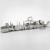 Machine de fabrication de chips de pommes de terre : chauffage continu, découpe, blanchiment, déshydratation, friture, centrifugation, assaisonnement, emballage
