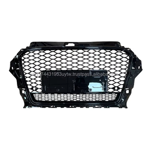 Grille de rechange style RS3 pour 13-16 audi A3 S3 8V | Noir brillant avec cadre inférieur | Livraison FedEx 3-7 jours - Product Image 1