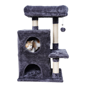 Fabricant de l'arbre à chat pliable en peluche courte en sisal vente en gros - Product Image 6