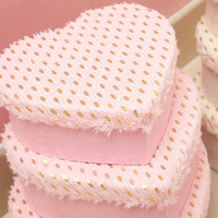 Evergreenwrap Lot de 3 boîtes cadeaux à pois et cœurs, nouveau style, emballage en forme de cœur pour fêtes d'anniversaire et cadeaux de mariage