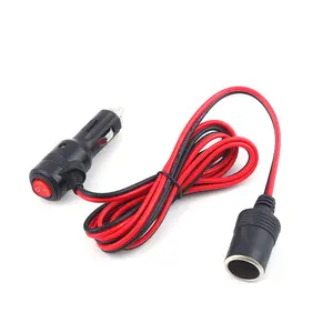 Interruptor de encendedor de cigarrillos de alta potencia 2/3 puertos USB Cable de alimentación Quick Cooper para SCP a través de fabricantes de cables de coche de carga rápida