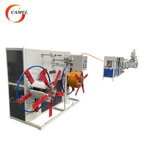 Machine d'extrusion de gaine électrique en PE 16-32 mm, ligne de production de tuyaux de conduit électrique en PE avec <span class=keywords><strong>enrouleur</strong></span> à double disque - Product Image 6