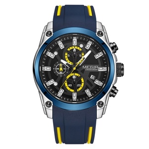 Relojes MEGIR 2144 para Hombre, Reloj de Pulsera Deportivo con Correa de Silicona, Cronógrafo para Hombre - Product Image 1