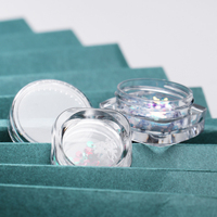 Pot à poudre à paillettes transparent 1g 3g 5g 10g 15g, emballage en plastique, économique