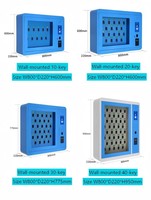 Système de gestion des clés intelligent assemblé avec reconnaissance faciale avancée, 100 positions de clés, armoire à clés intelligente, haute sécurité