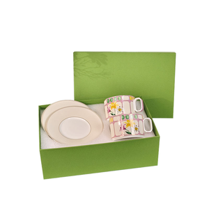 Taza de Café de Porcelana Fina Serie Flor para Té de la Tarde, 230 ml, Diseño Simple y Lujoso, Regalo para el Hogar, Oficina, Boda, Taza para Parejas - Product Image 1