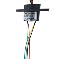 SR012B SR022 Mini Capsule Slip Ring Flange Rotary Electrical Joint untuk Truk Derek LWG610 Kabel Sensor Sudut Panjang Gulungan Kabel