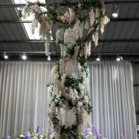 Chemin de table personnalisable en fleurs artificielles, rangée de fleurs en soie pour décoration de mariage, guide de chemin, arche de mariage, rangée de fleurs