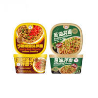 HEZHAI Grosir Diskon Besar Harga Rendah Produsen Cina Mie Campuran dengan Minyak Daun Bawang atau Rasa Ikan Pedas