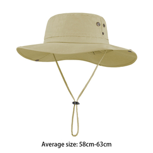 Protección solar de verano UPF50 + sombrero de pescador pesca al aire libre sombrero para el sol ala grande sombrero para el sol circunferencia de la cabeza 58-66cm - Product Image 6