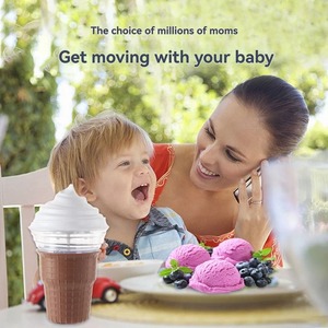 Machine à crème glacée portable automatique robuste et légère pour la maison et la cuisine, pour faire de la crème glacée molle maison - Product Image 3