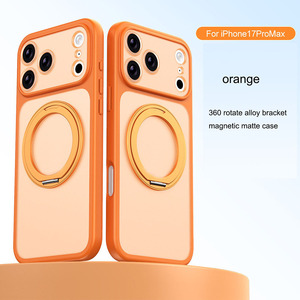 เคสโทรศัพท์กันกระแทกบางเฉียบหรูหราแบบแม่เหล็กเต็มตัว รุ่น 17 <span class=keywords><strong>Pro</strong></span> <span class=keywords><strong>Max</strong></span> กันน้ำ พร้อมขาตั้งหมุนได้ ถอดกล้องออกได้ - Product Image 1