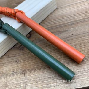 Magnesium <b>Fire</b> <b>Starter</b> 10x100mm Orange Military Green Outdoor Camping Survival Tool - Product Image 1