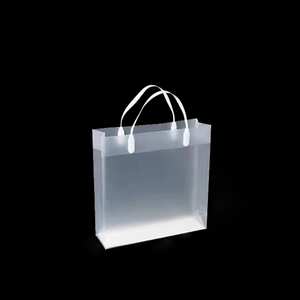 Waterproof Transparent Reusable Gift Bags Custom LOGO Shopping Pet Plastic Clear Tote Bag PVC PP Gift Bag Wholesale XJM